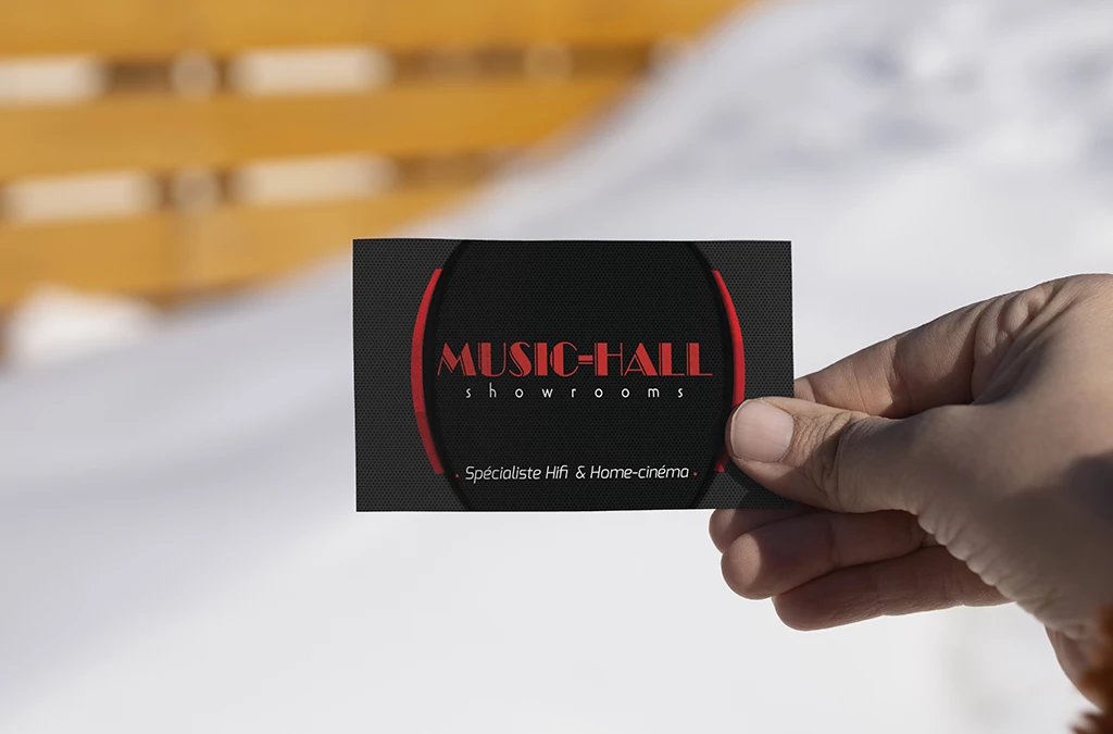 Music Hall, carte de visite, identité visuelle