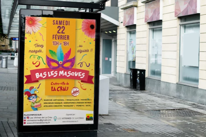 affiche les vitrines de la crau